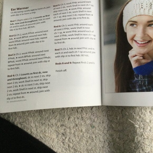 Handmade Crochet Winter Boot Cuffs &Ear Warm -Complete Patterns &Easy Directions - Picture 6 of 6